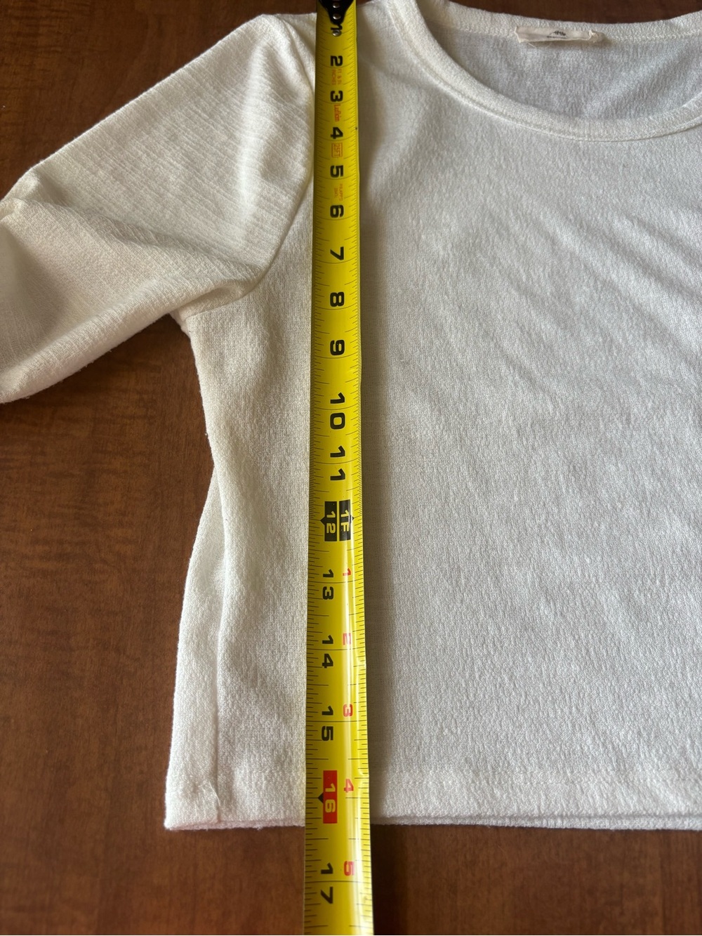 entro Textured Crewneck Top - Off-White - Picture 6 of 6